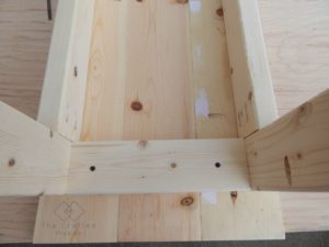 Attaching Table Top to Base - The Crafted Maker
