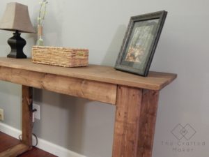 DIY Console Table - The Crafted Maker