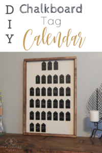 DIY Chalkboard Tag Calendar