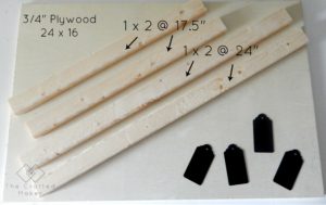 DIY Chalkboard Tag Calendar - Step by Step Tutorial
