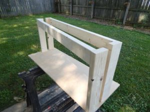 DIY Fabric Covered Dressing Bench - Free Plans