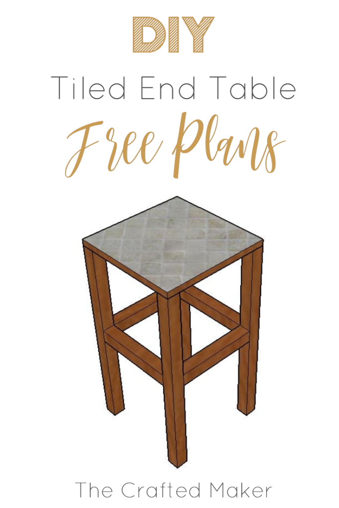 Add some decor to your outdoor party area. This DIY tiled end table with FREE PLANS is the perfect project to ring in the summer barbeque season.