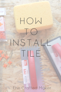 Complete Step by Step Tutorial on How to Install Tile. Tutorial includes a list of the tools needed, how to use them, the tiling process, and how to seal.