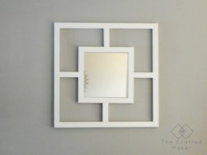The DIY Decorative Mirror is a great project for those in need of some quick, easy, and inexpensive décor with character! Who said mirrors have to be plain?