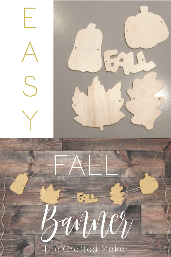 Celebrate Fall with this easy Fall Banner. This project is perfect for a last minute project that says you are not ready to let Fall fade into Winter.