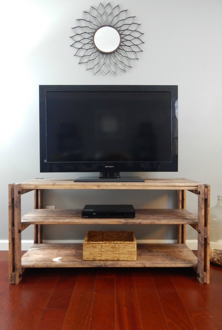 If you love using hardware to really give furniture character, check out this DIY Entertainment Stand. Free Plans on my site!!