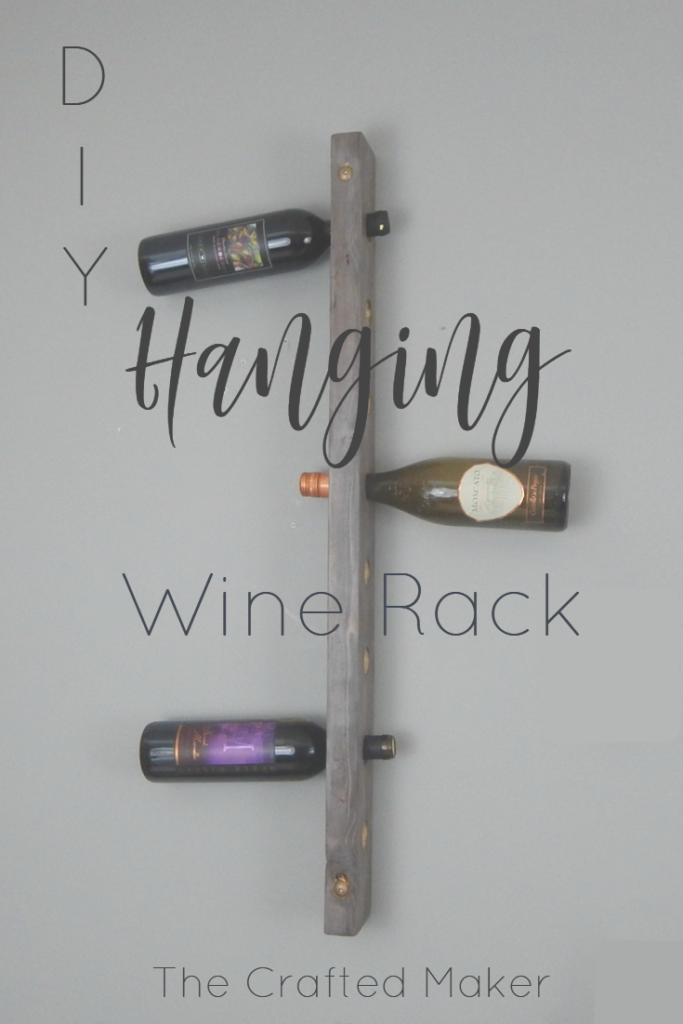 Build this DIY hanging wine rack out of one 2X4 board. For less than a bottle of wine, you can display your wine selection in style.
