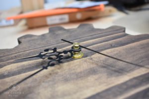 Give your workshop some character with this wooden gear wall clock. This is an easy DIY project that is completely customizable in size and design!