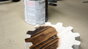 Give your workshop some character with this wooden gear wall clock. This is an easy DIY project that is completely customizable in size and design!