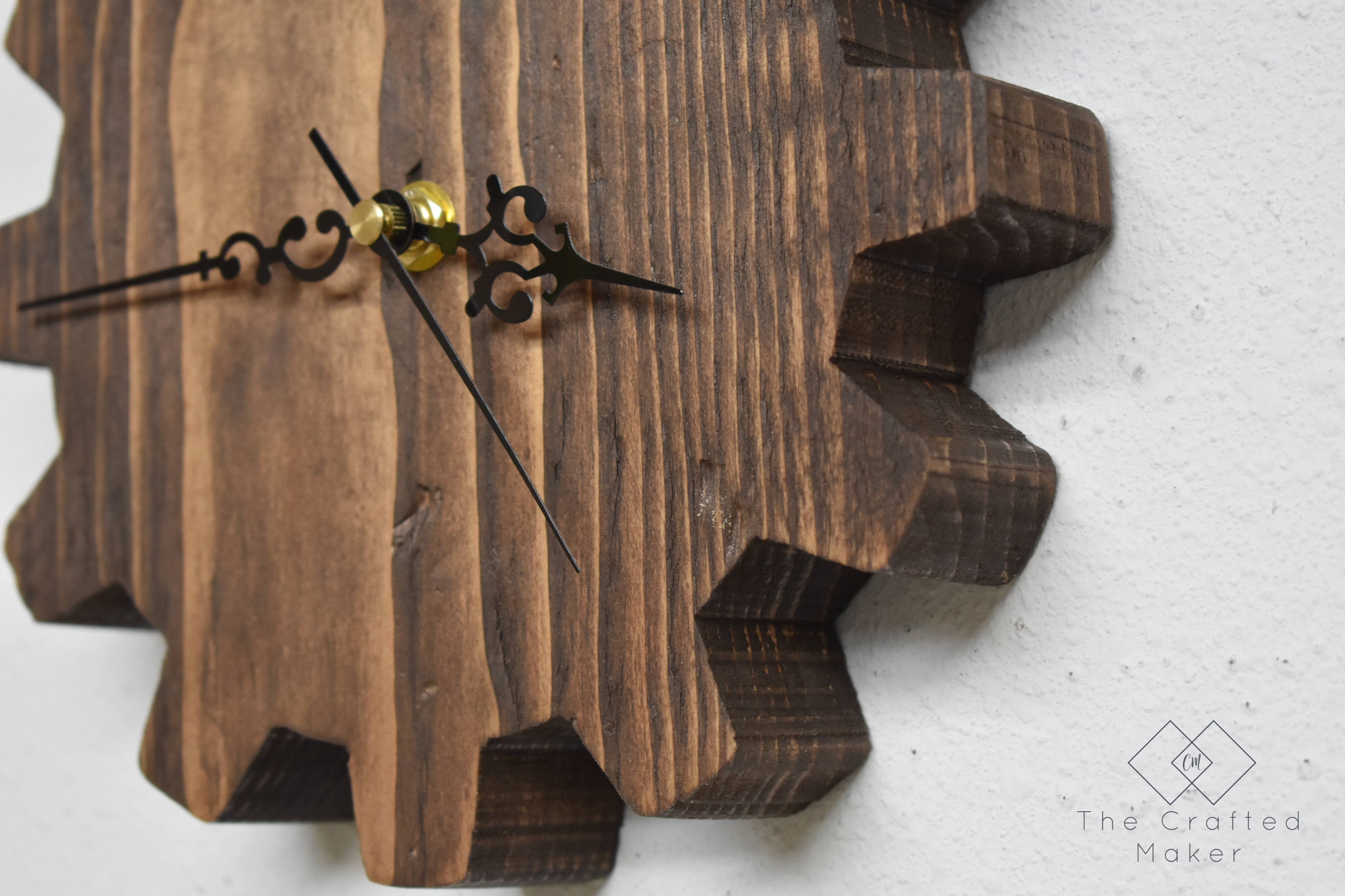 Wooden Gear Wall Clock