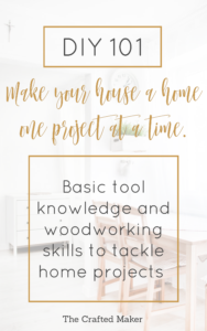 DIY:101 Make Your House a Home one Project at a Time - Starting any DIY project can sometimes seem like a lot to take on, but with the proper tools and know how, you can accomplish any project!