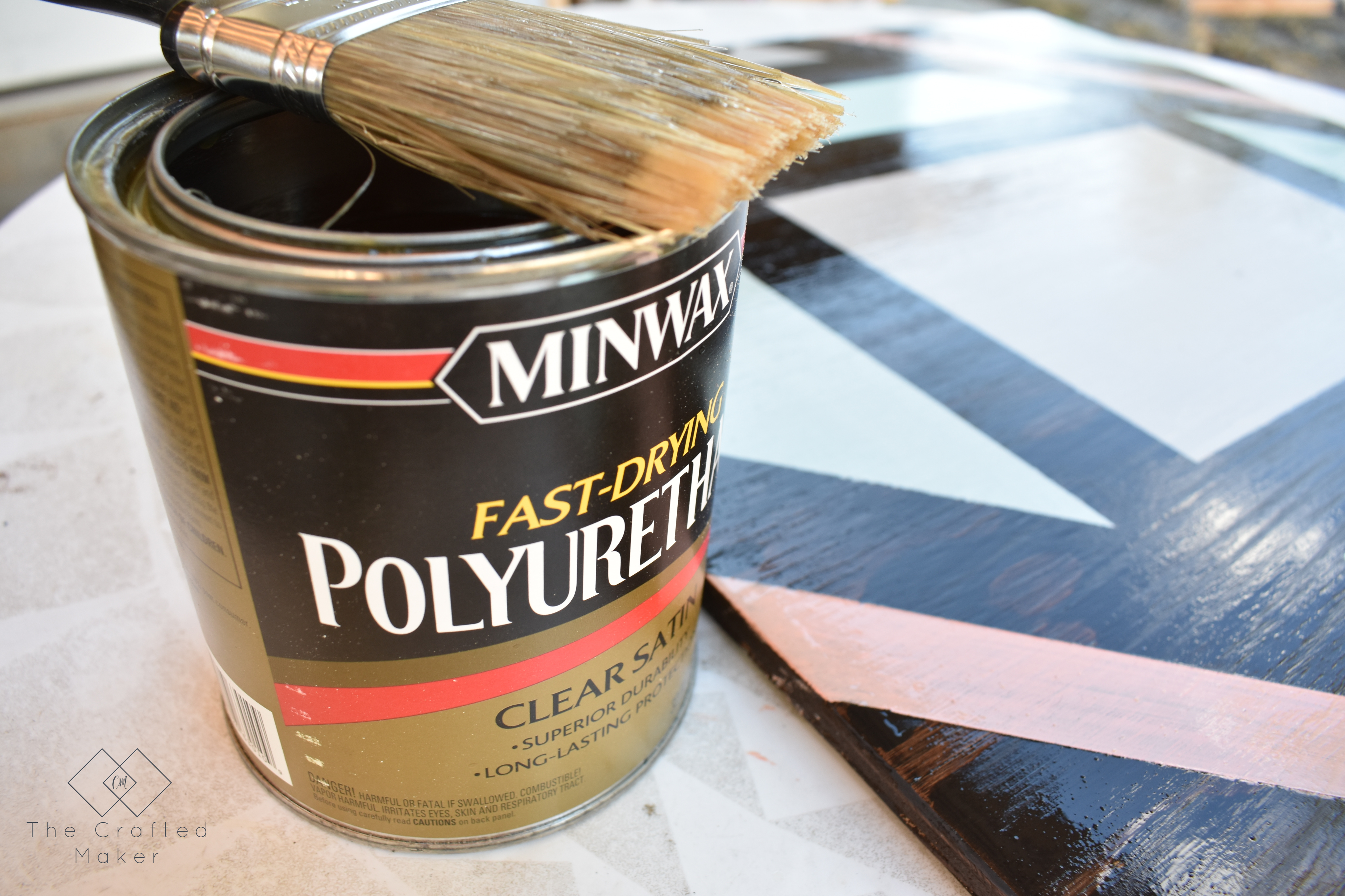 Make this fun geometric scrap wood wall art with scrap wood and paint you already have on hand. This is a quick, colorful, and creative afternoon project!