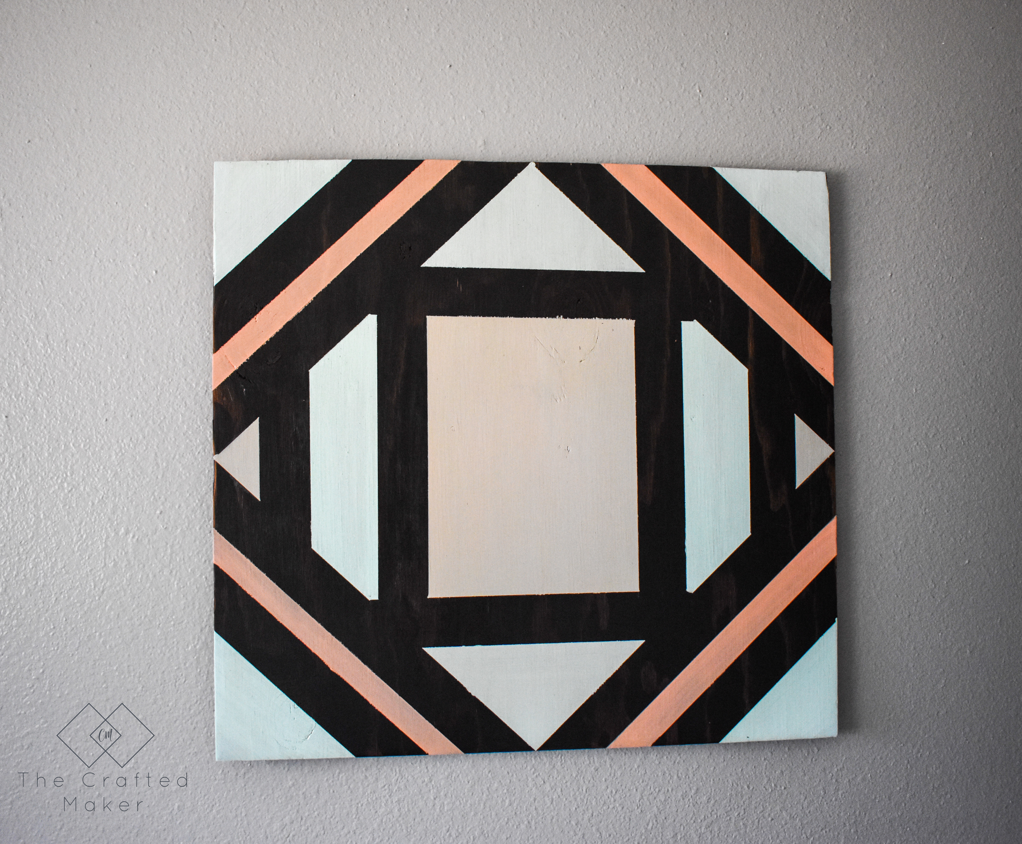 Geometric Scrap Wood Wall Art