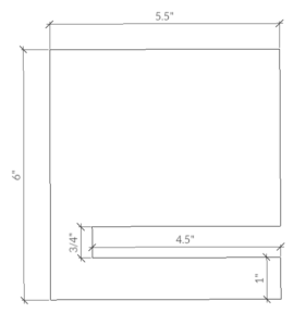 This Scrappy Saturday project is sliding bookends for open shelving. These sliding bookends are a great addition to any room with open shelving. This is a fun and quick project to complete!