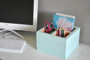 Do you ever feel like you need more organization on your desk or work area? Build this easy and simple DIY desk organizer in a couple of hours.